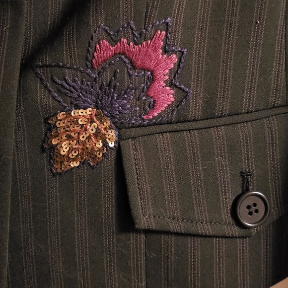 BCBG Maxazria Blazer Embroidered XXS - Picture 3 of 4